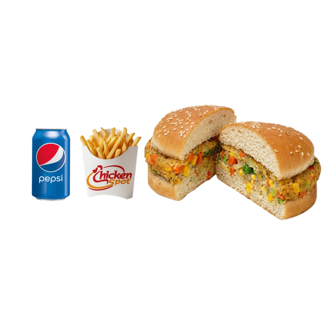 Veggie Burger Includes